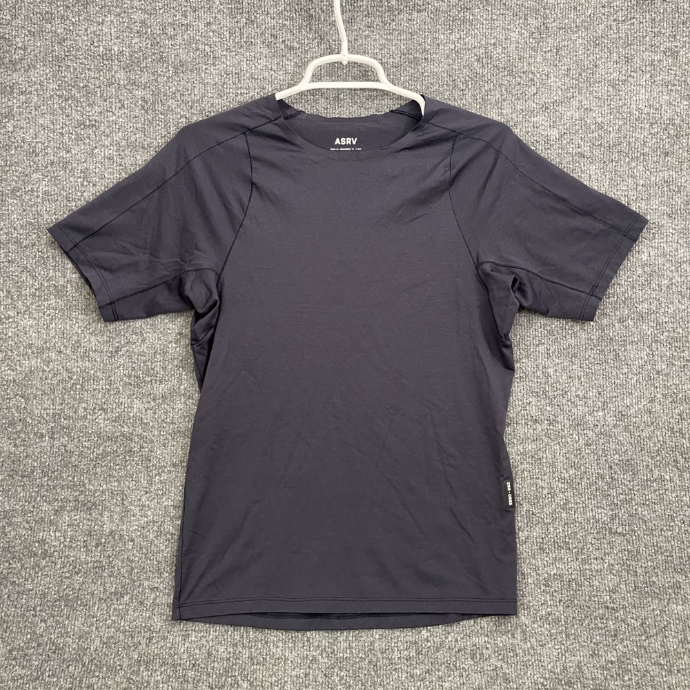 ASRV Technical Sportswear Shirt Mens Sz XS Blue Short Sleeve Training Tee